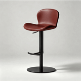Leather Seat – Carbon Steel Frame, Gas Lift Height Adjustment - StoolTopia