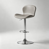 Leather Seat – Carbon Steel Frame, Gas Lift Height Adjustment - StoolTopia