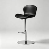 Leather Seat – Carbon Steel Frame, Gas Lift Height Adjustment - StoolTopia