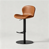Leather Seat – Carbon Steel Frame, Gas Lift Height Adjustment - StoolTopia