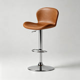 Leather Seat – Carbon Steel Frame, Gas Lift Height Adjustment - StoolTopia