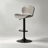Leather Seat – Carbon Steel Frame, Gas Lift Height Adjustment - StoolTopia