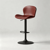 Leather Seat – Carbon Steel Frame, Gas Lift Height Adjustment - StoolTopia