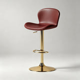 Leather Seat – Carbon Steel Frame, Gas Lift Height Adjustment - StoolTopia