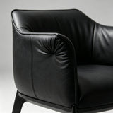 Luxurious Italian-Style Faux Leather Dining Armchair - Elegant & Functional Seating Upgrade - StoolTopia