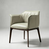 Luxurious Italian-Style Faux Leather Dining Armchair - Elegant & Functional Seating Upgrade - StoolTopia