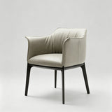 Luxurious Italian-Style Faux Leather Dining Armchair - Elegant & Functional Seating Upgrade - StoolTopia