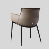 Luxurious Leather Armchair with Sleek Metal Legs - Perfect for Modern Living Spaces - StoolTopia
