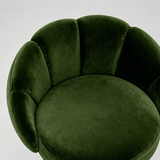 Luxury American - Style Velvet & Solid Wood High Bar Stool - StoolTopia