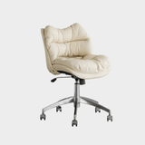 Luxury Cushioned Swivel Office Chair with Adjustable Height, Chrome Base, 360° Rotation - StoolTopia