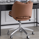 Luxury Cushioned Swivel Office Chair with Adjustable Height, Chrome Base, 360° Rotation - StoolTopia