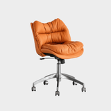 Luxury Cushioned Swivel Office Chair with Adjustable Height, Chrome Base, 360° Rotation - StoolTopia
