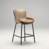 Luxury Leather Bar Stool - Modern High Chair for Kitchen Island - StoolTopia