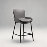 Luxury Leather Bar Stool - Modern High Chair for Kitchen Island - StoolTopia