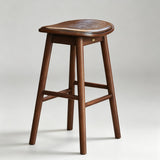 Luxury Modern Solid Wood Bar Stool with or Without Back, Nordic Style Pub Barstool for Kitchen Island Salon Bar Chairs High Barstool - StoolTopia