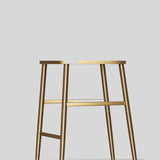 Luxury Upholstered Bar Stool with Winged Backrest – Stainless - Steel Frame & Latex Cushion - StoolTopia