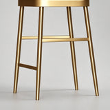 Luxury Upholstered Bar Stool with Winged Backrest – Stainless-Steel Frame & Latex Cushion - StoolTopia