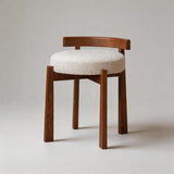 Mid - Century Designer Upholstered Bedroom Makeup Chair - StoolTopia
