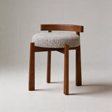 Mid - Century Designer Upholstered Bedroom Makeup Chair - StoolTopia