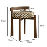 Mid - Century Designer Upholstered Bedroom Makeup Chair - StoolTopia