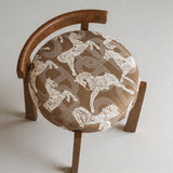 Mid - Century Designer Upholstered Bedroom Makeup Chair - StoolTopia