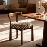 Mid - Century Designer Upholstered Bedroom Makeup Chair - StoolTopia