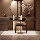 Mid - Century Designer Upholstered Bedroom Makeup Chair - StoolTopia
