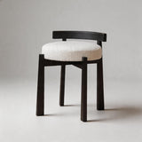 Mid - Century Designer Upholstered Bedroom Makeup Chair - StoolTopia