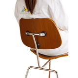 Mid - Century Modern Bentwood Dining Chair with Chrome Legs for Sleek Sophistication - StoolTopia