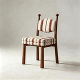 Mid-Century Modern Dining Chair | Solid Ash Wood & Upholstered Accent Chair - StoolTopia