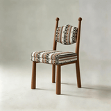 Mid-Century Modern Dining Chair | Solid Ash Wood & Upholstered Accent Chair - StoolTopia