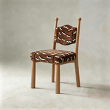 Mid-Century Modern Dining Chair | Solid Ash Wood & Upholstered Accent Chair - StoolTopia