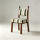 Mid-Century Modern Dining Chair | Solid Ash Wood & Upholstered Accent Chair - StoolTopia