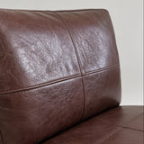Mid-Century Modern Solid Wood Microfiber Leather Armchair - StoolTopia