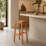 Minimalist Solid Wood Bar Stool for Modern Interiors - StoolTopia