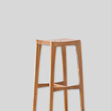 Minimalist Solid Wood Bar Stool for Modern Interiors - StoolTopia