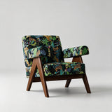 Modern Accent Chair - Designer Upholstered Lounge Chair with Solid Oak Wood Frame - StoolTopia