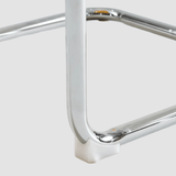 Modern Acrylic Dining Chair - Chrome Base & Transparent Design - StoolTopia