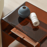 Modern Acrylic Side Table – Compact 42×32×47cm Bedside or Sofa End Table - StoolTopia