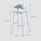 Modern Bar Stool - Sleek and Stylish Eco-Friendly PP Plastic - StoolTopia