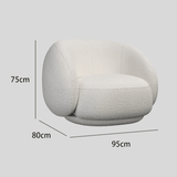 Modern Bouclé Lounge Chair - StoolTopia