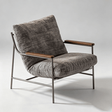 Modern Chenille Lounge Chair – Premium Comfort - StoolTopia
