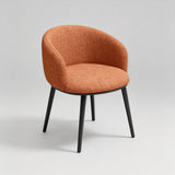 Modern Dining Armchair — Multi-Colour Leather & Fabric Upholstery - StoolTopia