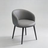 Modern Dining Armchair — Multi-Colour Leather & Fabric Upholstery - StoolTopia