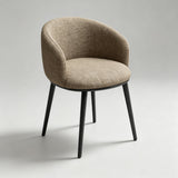 Modern Dining Armchair — Multi-Colour Leather & Fabric Upholstery - StoolTopia