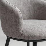 Modern Dining Armchair — Multi-Colour Leather & Fabric Upholstery - StoolTopia
