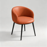 Modern Dining Armchair — Multi-Colour Leather & Fabric Upholstery - StoolTopia