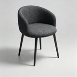 Modern Dining Armchair — Multi-Colour Leather & Fabric Upholstery - StoolTopia