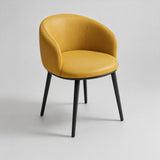 Modern Dining Armchair — Multi-Colour Leather & Fabric Upholstery - StoolTopia
