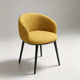 Modern Dining Armchair — Multi-Colour Leather & Fabric Upholstery - StoolTopia